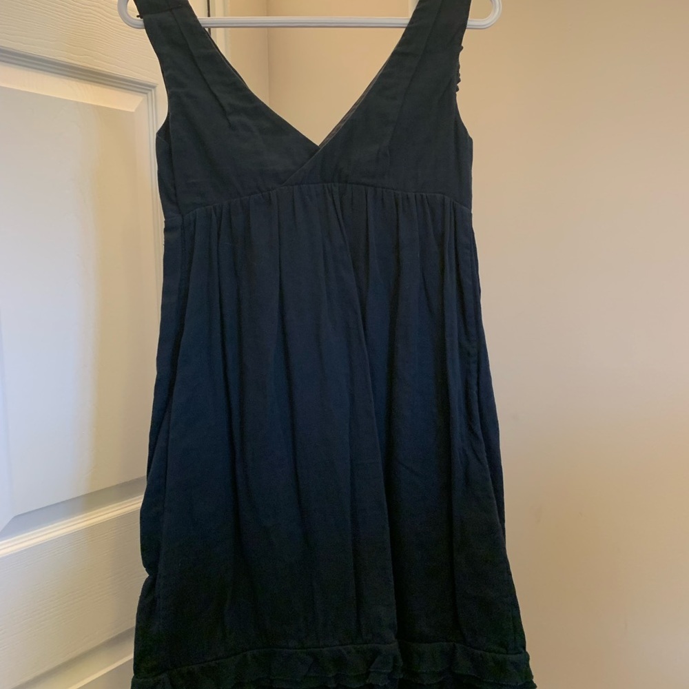 Marni navy blue cotton low cut dress with pockets size 38 - Picture 5 of 10
